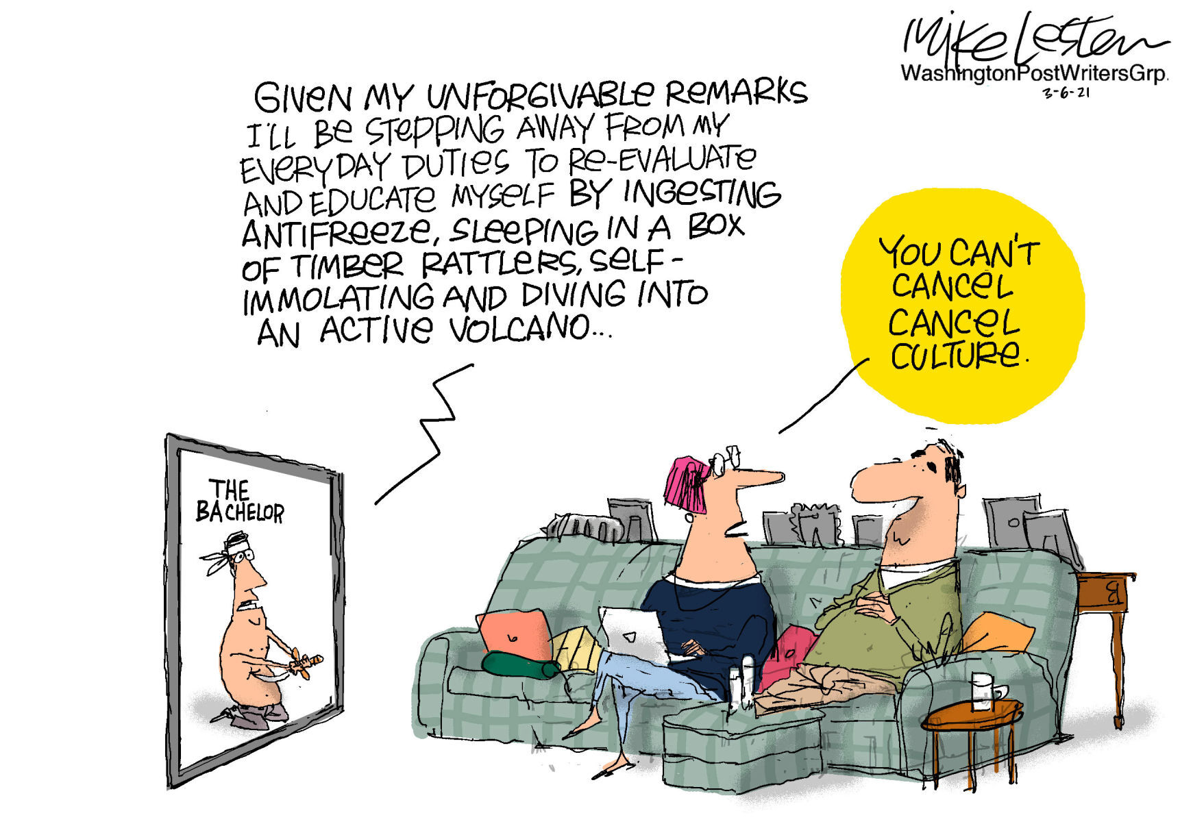 Mike Lester cartoon